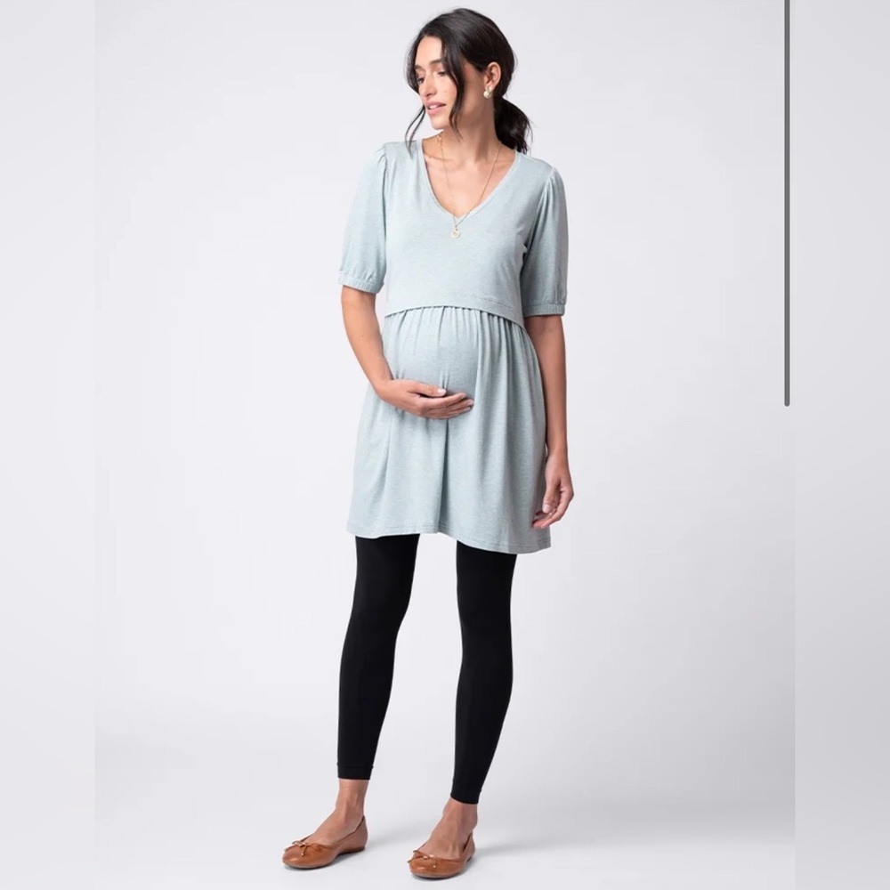 Seraphine Light Blue Nursing Top
